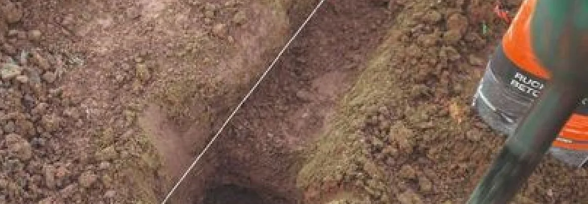 Pflanzlöcher im Garten